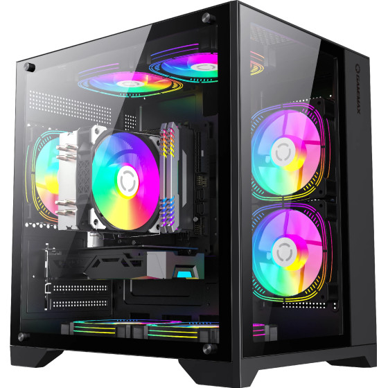 Gamemax Case mATX - Infinity Mini Black - (GM-14100902041)