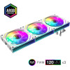 Gamemax Fan Pack 3-in-1 3x120mm - FN12A-S3I White, Daisy-Chain, Addressable RGB - (GM-14050101542)
