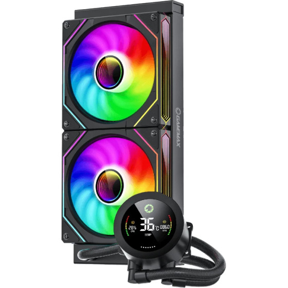 Gamemax Water Cooling IceBurg 240 Digital Black - Addressable RGB - (GM-ICEBURG-240-DIGITAL-BK)