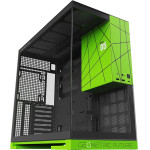Geometric Future Case EATX - Model 5 Black/Green, NVIDIA style limited edition - (1AM5WKNV00100)