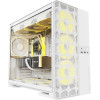 Geometric Future Case EATX - Model 5 Vent White - 5 x 140 mm aRGB fans included - (GEO-M5VF-W)