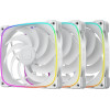 Geometric Future Fan Pack 3-in-1 140 mm - Squama 2503W-14 White - (GEO-2503W-14-PACK)