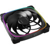 Geometric Future Fan Pack 3-in-1 140 mm, Reversed - Squama 2503RB-14 Black - (GEO-2503RB-14)