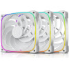 Geometric Future Fan Pack 3-in-1 140 mm, Reversed - Squama 2503RW-14 White - (GEO-2503RW-PACK)