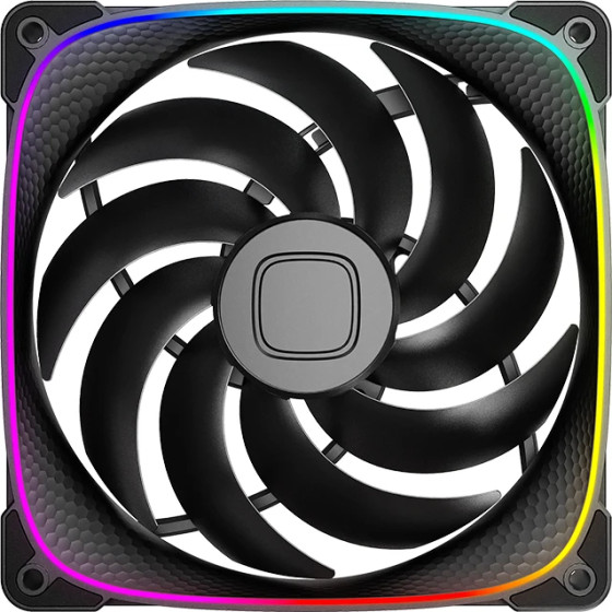 Geometric Future Squama 2503B-14, 140mm, ARGB, Black - (GEO-2503B-14)