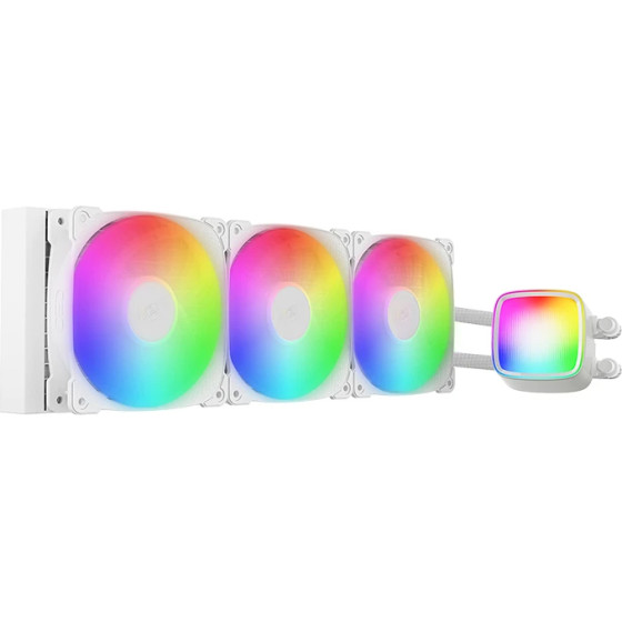 Geometric Future Water Cooling - Eskimo Pro 360 White - Addressable RGB, LGA1851/AM5 - (GEO-ESKIMO-PRO-36W)