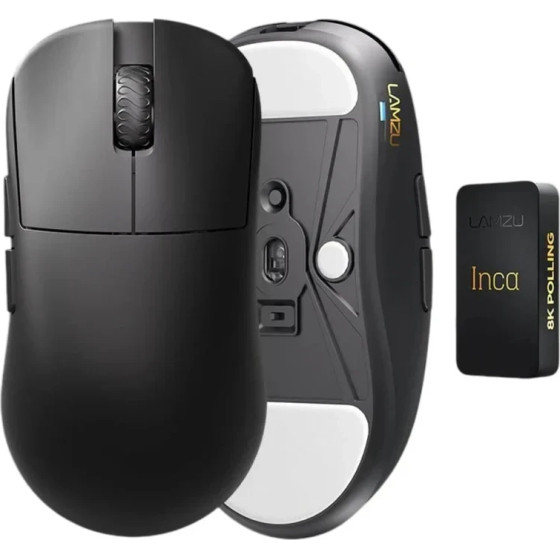 Lamzu INCA 8K - Wireless Gaming Mouse - Black - (LAMZU-INCA-BK)