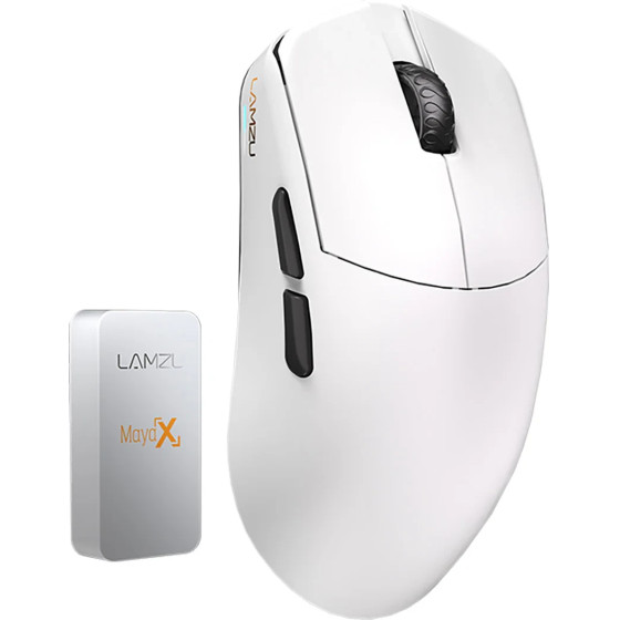 Lamzu MAYA X 8K - Wireless Gaming Mouse - White - (LAMZU-MAYA-X-WH)