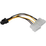 Makki Adapter 2xMolex to 6pin PCI-E VGA - -CE313-0.15m - (MAKKI-CE313-0.15m)