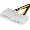 Makki Adapter 2xMolex to 6pin PCI-E VGA - -CE313-0.15m - (MAKKI-CE313-0.15m)