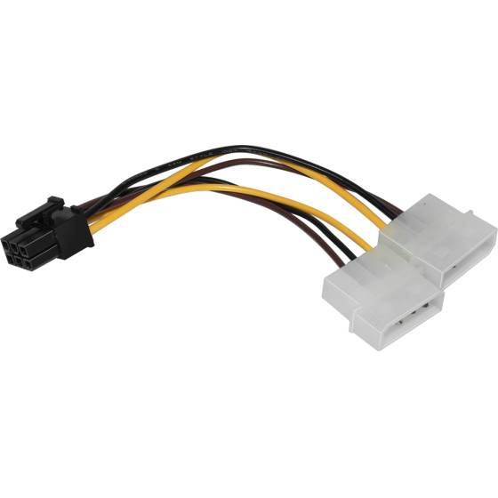 Makki Adapter 2xMolex to 6pin PCI-E VGA - -CE313-0.15m - (MAKKI-CE313-0.15m)