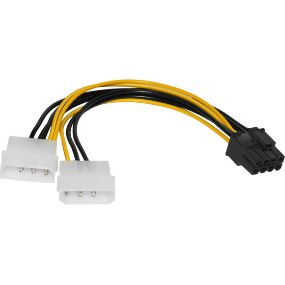 Makki Adapter 2xMolex to 8pin PCI-E VGA - -CE317-0.15m - (MAKKI-CE317-0.15m)