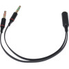 Makki Adapter 3.5mm 4pin F / 2 x 3.5mm M - -CBL-SP40 - (MAKKI-CBL-SP40)