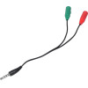 Makki Adapter 3.5mm 4pin M / 2 x 3.5mm F - -CBL-SP35 - (MAKKI-CBL-SP35)