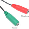 Makki Adapter 3.5mm 4pin M / 2 x 3.5mm F - -CBL-SP35 - (MAKKI-CBL-SP35)