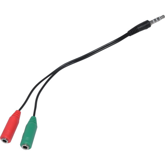 Makki Adapter 3.5mm 4pin M / 2 x 3.5mm F - -CBL-SP35 - (MAKKI-CBL-SP35)