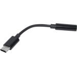 Makki Adapter Type-C M to 3.5mm audio jack 4P F, Black - -CBL-C-AUDIO-BK - (MAKKI-CBL-C-AUDIO-BK)