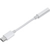 Makki Adapter Type-C M to 3.5mm audio jack 4P F, White - -CBL-C-AUDIO-WH - (MAKKI-CBL-C-AUDIO-WH)