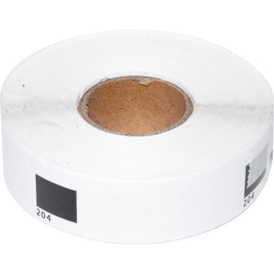 Makki Brother DK-11204 ROLL ONLY - Multi Purpose Labels, 17mmx54mm, 400 labels per roll, Black on White - (MK-DK-11204-RO)