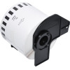 Makki Brother DK-22205 - Roll White Continuous Length Paper Tape 62mm x 30.48m, Black on White - (MK-DK-22205)