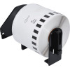 Makki Brother DK-22205 - Roll White Continuous Length Paper Tape 62mm x 30.48m, Black on White - (MK-DK-22205)