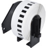 Makki Brother DK-22214 - White Continuous Length Paper Tape 12mm x 30.48m, Black on White - (MK-DK-22214)