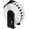 Makki Brother DK-22214 - White Continuous Length Paper Tape 12mm x 30.48m, Black on White - (MK-DK-22214)