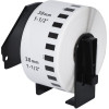 Makki Brother DK-22225 - White Continuous Length Paper Tape 38mm x 30.48m, Black on White - (MK-DK-22225)