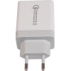Makki Fast Charger - QC3.0+2xUSB 30W White - -QC30W3 - (MAKKI-QC30W3)