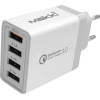 Makki Fast Charger - QC3.0+3xUSB 30W White - -QC48W4 - (MAKKI-QC48W4)