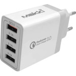 Makki Fast Charger - QC3.0+3xUSB 30W White - -QC48W4 - (MAKKI-QC48W4)
