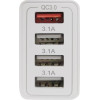 Makki Fast Charger - QC3.0+3xUSB 30W White - -QC48W4 - (MAKKI-QC48W4)