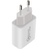 Makki Fast Charger Wall - QC3.0 + Power Distribution Type-C 18W White - -PQ18W-WH - (MAKKI-PQ18W-WH)