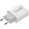 Makki Fast Charger Wall - QC3.0 + Power Distribution Type-C 18W White - -PQ18W-WH - (MAKKI-PQ18W-WH)