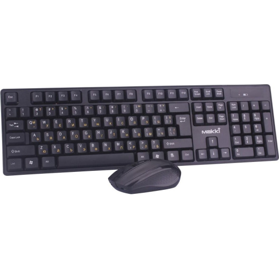 Makki Keyboard+Mouse Wireless 2.4G BG - -KBX-008 - (MAKKI-KBX-008)