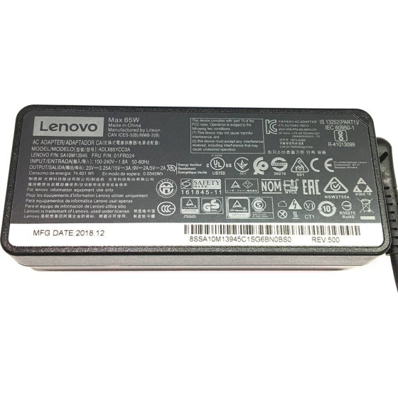 Makki Laptop Adapter Genuine LENOVO ADLX65YCC3A - 65W Type-C - -NA-LE-42 - (MAKKI-NA-LE-42)