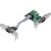Makki Low Profile PCI-E card to 2 x Serial port - -PCIE-SERIAL-LP - (MAKKI-PCIE-SERIAL-LP)