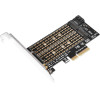 Makki M2 SSD NVMe+SATA (M-key+B-key) to PCI Express 3.0 4x adapter - -M2-PCIE-2X - (MAKKI-M2-PCIE-2X)