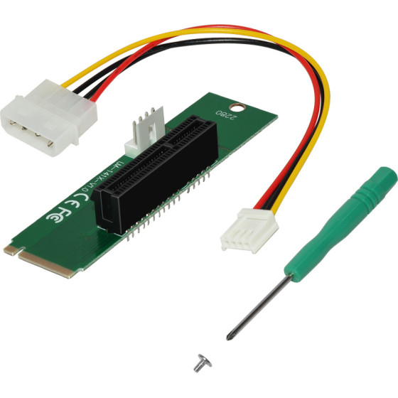 Makki Mining M.2 to PCI-E 4X Slot Riser - -M2-PCIE-4x-v1 - (MAKKI-M2-PCIE-4x-v1)
