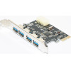 Makki PCI-E card 4 x USB3.0 port - -PCIE-4XUSB30-V1 - (MAKKI-PCIE-4XUSB30-V1)