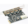 Makki PCI-E card 4 x USB3.0 port - -PCIE-4XUSB30-V1 - (MAKKI-PCIE-4XUSB30-V1)
