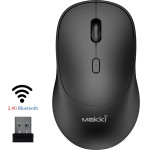 Makki Wireless Mouse -MSX-2401 - USB-C, Silent, 1600dpi, 2.4G, Bluetooth, Rechargeable - (MAKKI-MSX-2401)