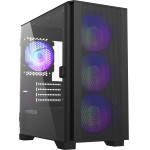 Montech AIR 100 ARGB, Micro ATX Case, TG, 4x120mm ARGB Fans, Black - (MONTECH-AIR-100-ARGB-BK)