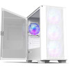 Montech AIR 100 ARGB, Micro ATX Case, TG, 4x120mm ARGB Fans, White - (MONTECH-AIR-100-ARGB-WH)