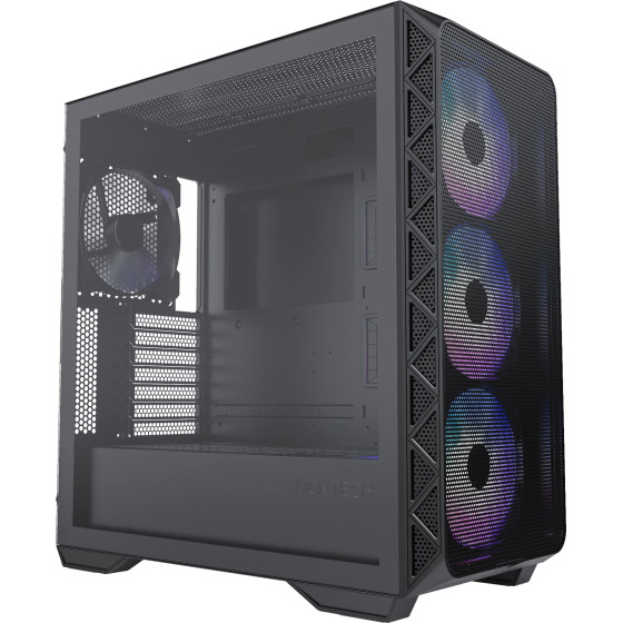 Montech AIR 903 MAX, Mid-tower, TG, 4x140mm Fans, ARGB, Black - (MONTECH-AIR-903-MAX-BK)