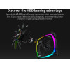 Montech AX140 PWM, Fan 140mm, ARGB, Black - (MONTECH-AX140-PWM-BK)