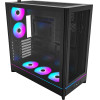 Montech Case ATX - HS01 PRO (W) - 5 x 120 mm ARGB Fans, USB-C, Black - (MONTECH-HS01-PRO-BK)
