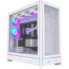 Montech Case ATX - HS01 PRO (W) - 5 x 120 mm ARGB Fans, USB-C, White - (MONTECH-HS01-PRO-WH)