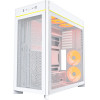 Montech Case ATX - HS01 PRO (W) - 5 x 120 mm ARGB Fans, USB-C, White - (MONTECH-HS01-PRO-WH)