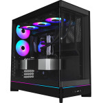 Montech Case ATX - HS02 PRO (B) - 5 x 120 mm ARGB Fans, USB-C, Black - (MONTECH-HS02-PRO-BK)